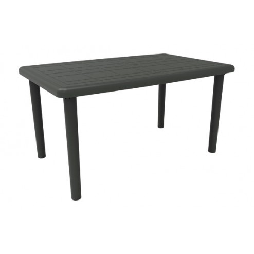 Mesa Rectangular Olot Gris Antracita Resol 140x90 cm
