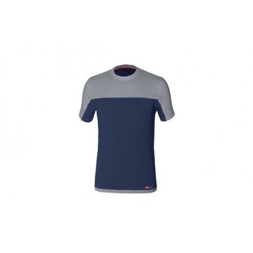 Camiseta Bicolor Stretch Azul-Gris T. Xxl