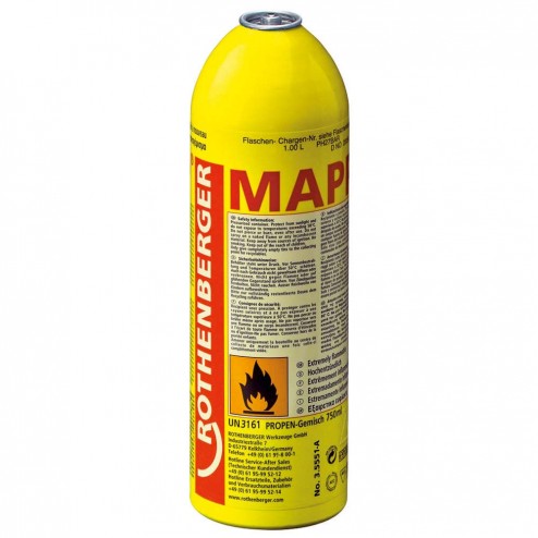 Cartucho Gas con Valvula 750 ml Mapp Gas 7/16"