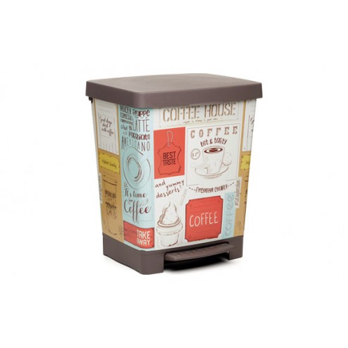 Cubo Pedal Decorado Cubik Deco Vintage 23 L 