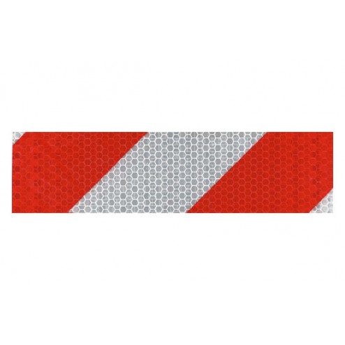Cinta Adhesiva Señalizacion Reflectante Target 33 Mx50mm Blanca/Roja