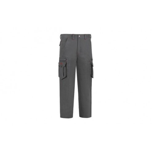 Pantalon Stretch Multicremalleras Vesin T 40 Gris