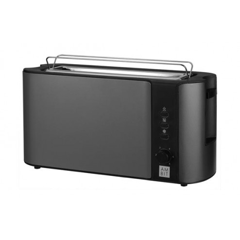 Tostador Una Ranura Extralarga Inox Gris Ambit 1000 W