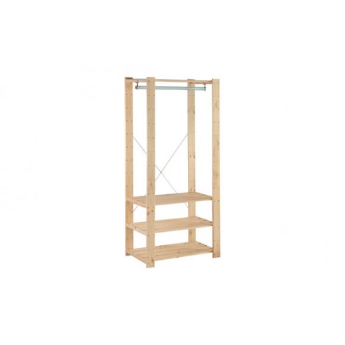 Estanteria Vestidor Pino Reforzada Astigarraga 174,2x76,7x43 cm