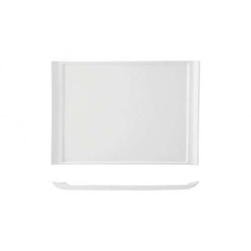 Bandeja Porcelana Blanca 25x17cm