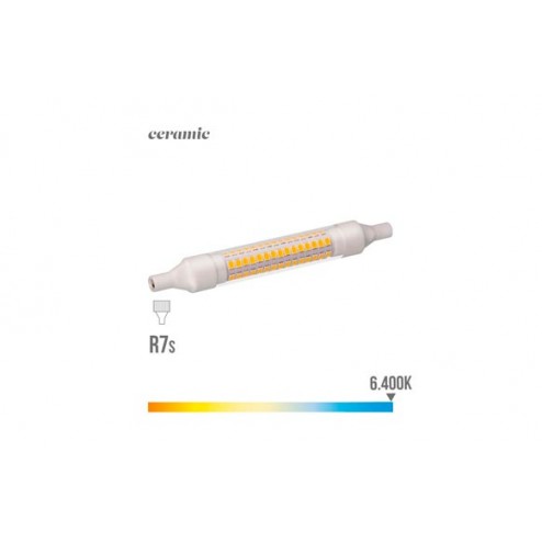 Lampara Lineal Led 360º Edm R7S 118mm 9 W Luz Fria