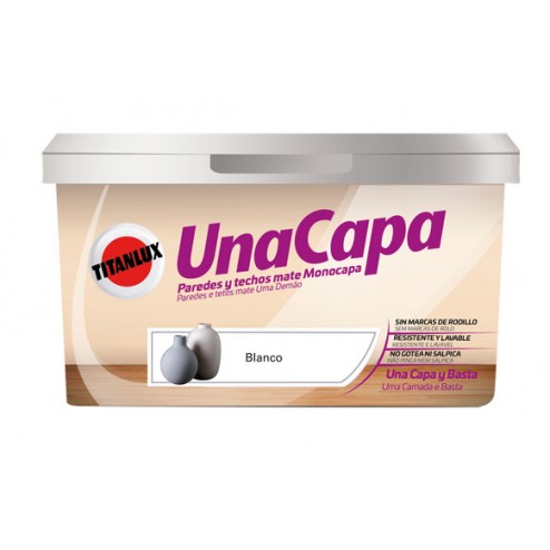 Pintura Plastica Mate Una Capa Gris Suave Titan 4 L 
