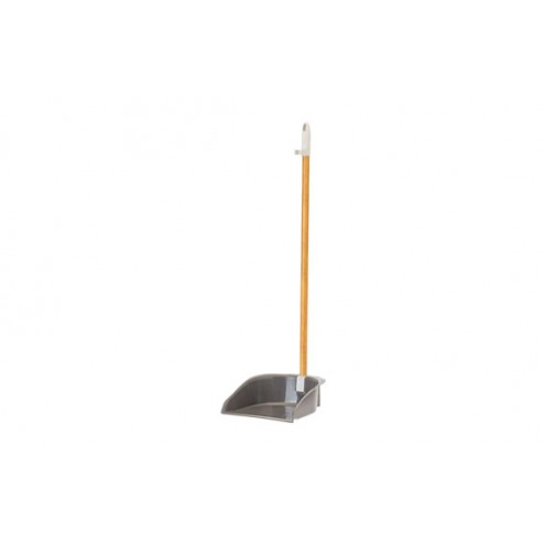 Recogedor con Palo Plegable Vigar Bamboo Print Grey