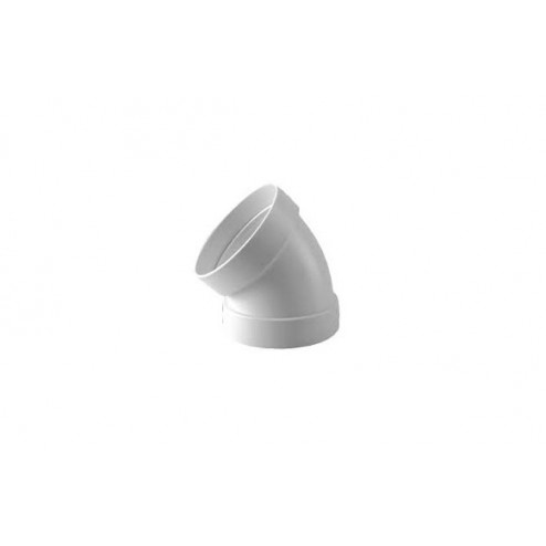 Codo Estanco 45º Aluminio Blanco Diam. 110 Mm 