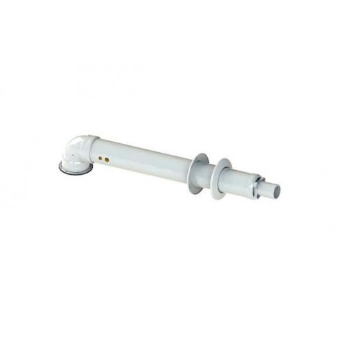 Juego Coaxial Completo Horizontal Con Salidad De G Diam. 60/100 Blanco