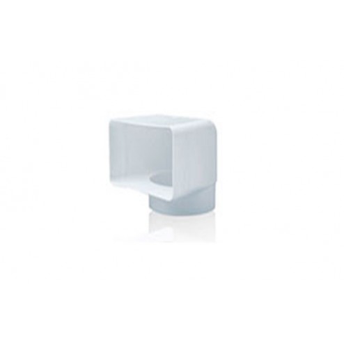 Codo vertical Tubo de Extracción Gonal PVC 110x55 diam. 100mm