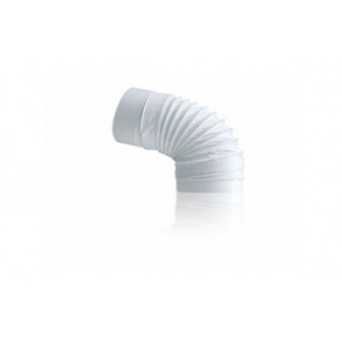 Codo Flexible Tubo Extraccion Pvc Redondo Gonal Diam. 100 Mm