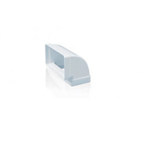 Codo Rectangular Vertical 90º Tubo Extraccion Pvc Gonal 110 X 55 Mm