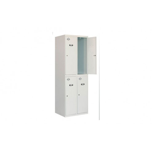 Taquilla Ropero Simonlocker 2 Cuerpos Biplaza Gris