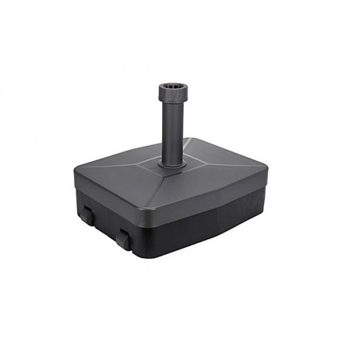 Pie Parasol Rellenable con Ruedas 40 Kg Qfplus Diam.21-54mm Negro