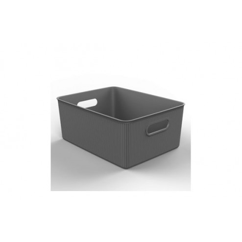 Cesta Ordenacion Baobab L Antracita Tatay 16x38,5x29,4cm