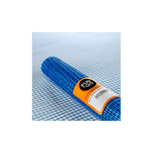 Malla Revocos Fibra Vidrio (Rollo 10 M) Fun&Go 10X10/100 Cm Azul