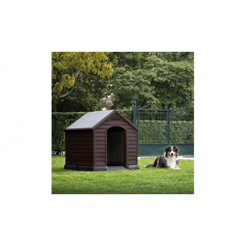 Caseta Resina Para Perro Grande Keter 95 X 99 X 99 Cm