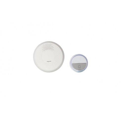 Timbre Inalambrico Blanco Legrand Alcance 100 Metros
