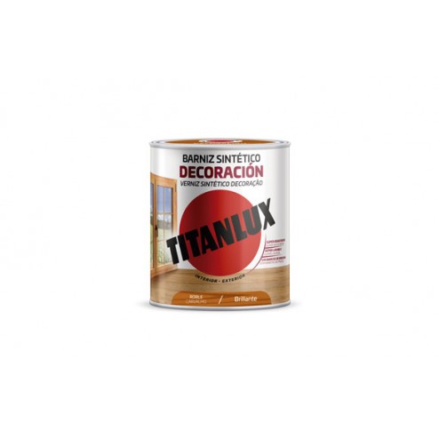 Barniz Sintetico Brillante Titanlux 750ml ROBLE 