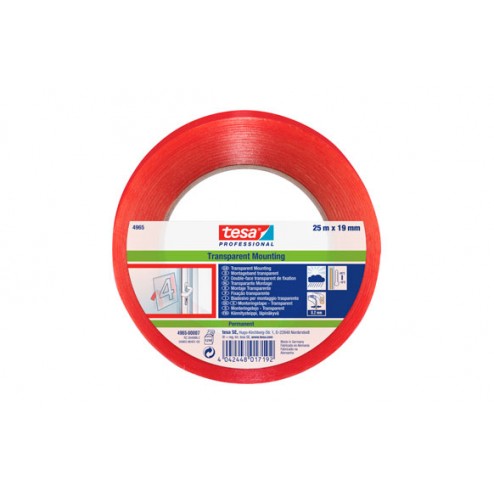 Cinta Doble Cara Montaje Premium Tesa Tape 19 Mm X 25 M Transparente