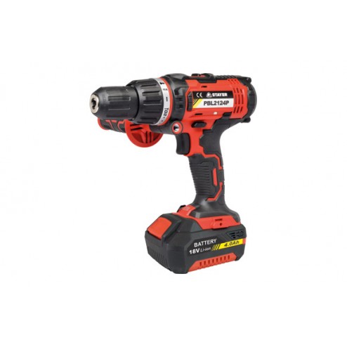 Taladro Percutor+Amoladora A Batería Stayer PBL2124+AGL20 18 V 2 BateríaS 4.0 AH+Ø 115mm