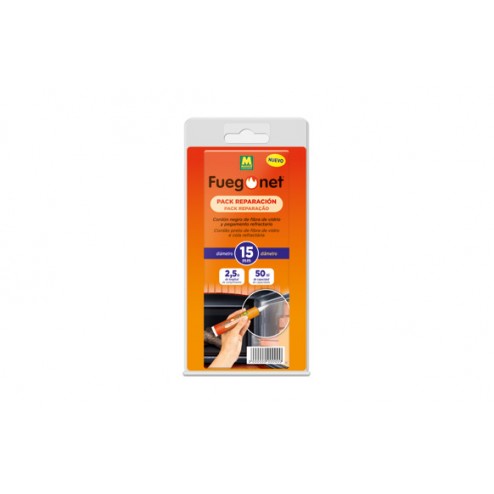 Pack Reparación Cordon Negro Fuegonet Ø 15+ Cola 50 Ml