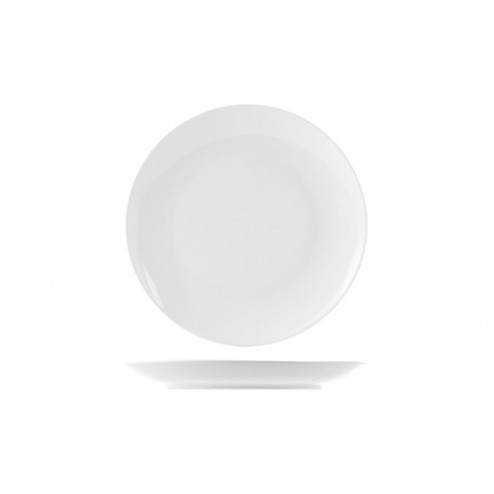 Plato Porcelana Sweden Coupe Blanco Postre 20,5cm