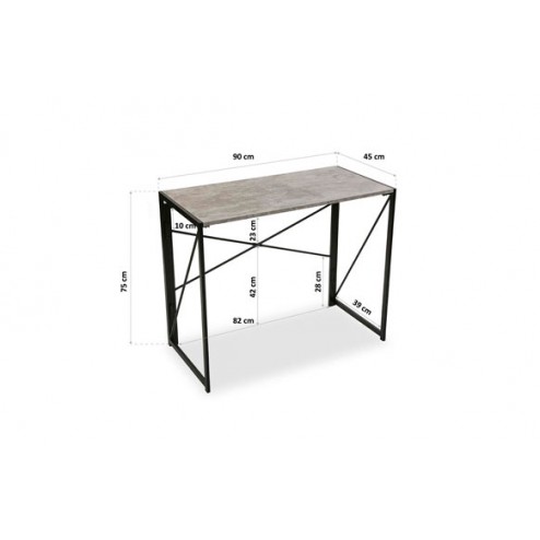 Mesa Escritorio plegable 90x75x45cm