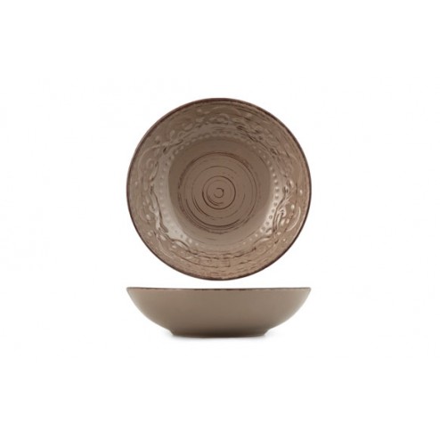 Plato Stoneware Courtyard Tortora Hondo 20cm