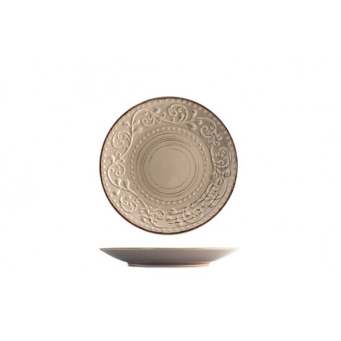 Plato Stoneware Courtyard Tortora Postre 21cm