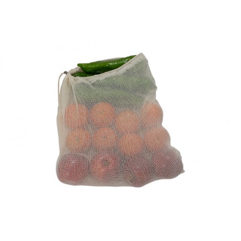 Bolsa Malla Reutilizable Para Vegetales Duett Algodon Set 6 Uds