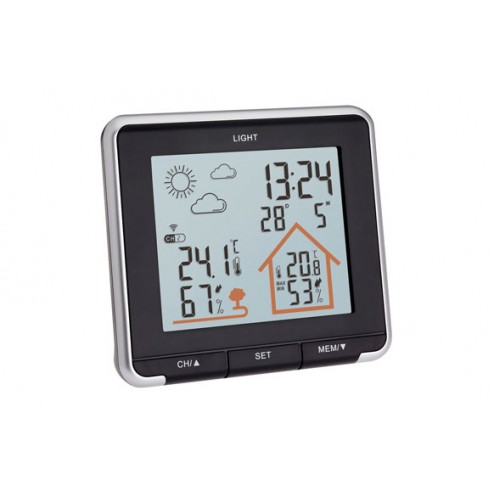 Estacion Meteo Digital Negro Herter Sensor de Temperatura