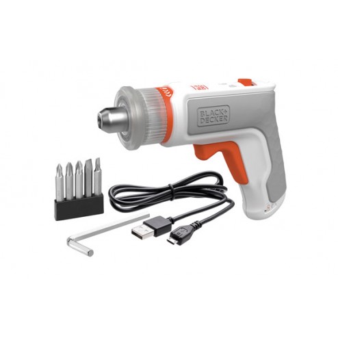 Atornillador batería Hexdriver Black & Decker 3,6 V 1,5 Ah con Luz Led