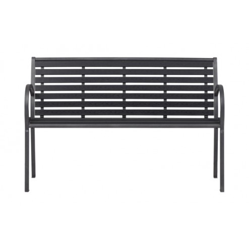 Banco Jardín Metálico Polywood Negro 48651