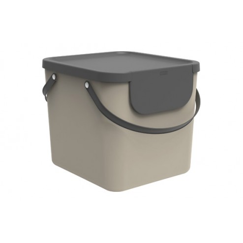 Cubo Reciclaje Apilable Albula 40l Taupe