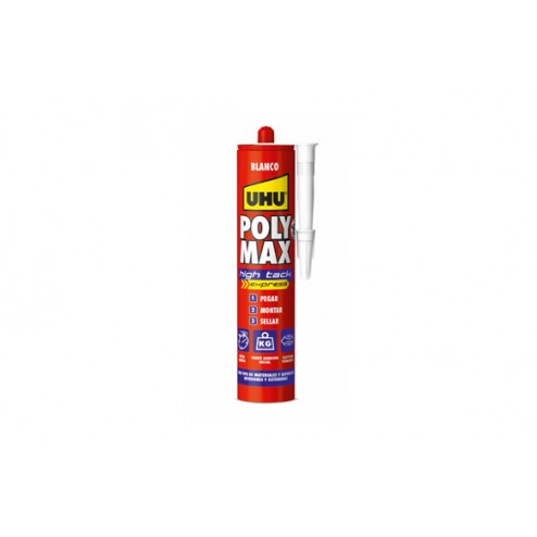 Adhesivo Montaje y Sellador Poly Max Uhu 425 Gr Express Blanco