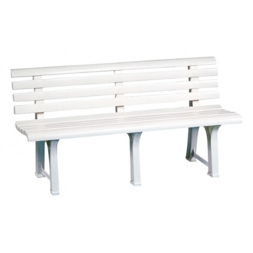 Banco Jardin Resina Orquidea Progarden Blanco