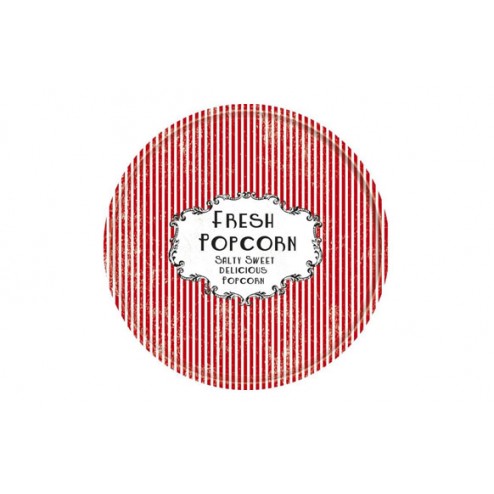 Bandeja Decorada Popcorn Diam.30cm