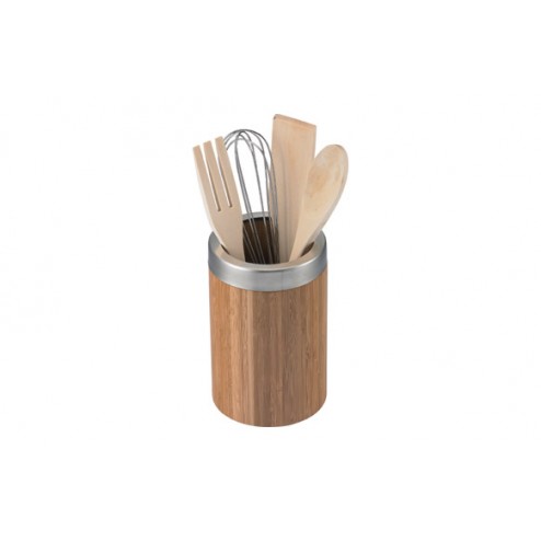 Bote Bambu con Utensilios Cocina Balvi