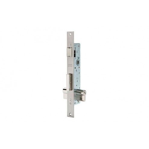 Cerradura Puerta Metálica Serie 2210 2210-25mm Inox Sin Escudo Ni Cerradero