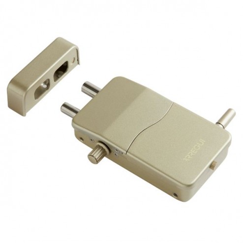 Cerradura Invisible con Alarma Arregui Dorada
