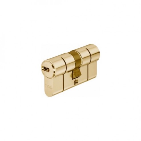 Cilindro D66 Doble Embrague Latón Llave Puntos Abus 35-35