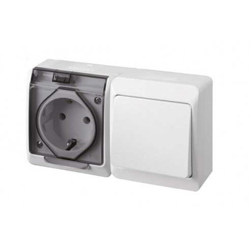 Conmutador + Base Estanco Pool 54 Famatel 16A 250V