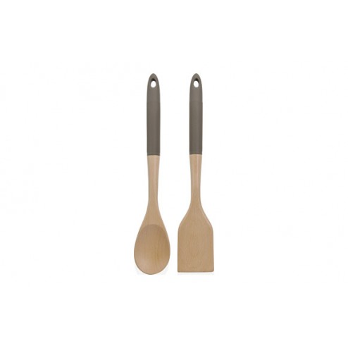 Cubiertos Ensalada Set 2U Madera-33,5X6