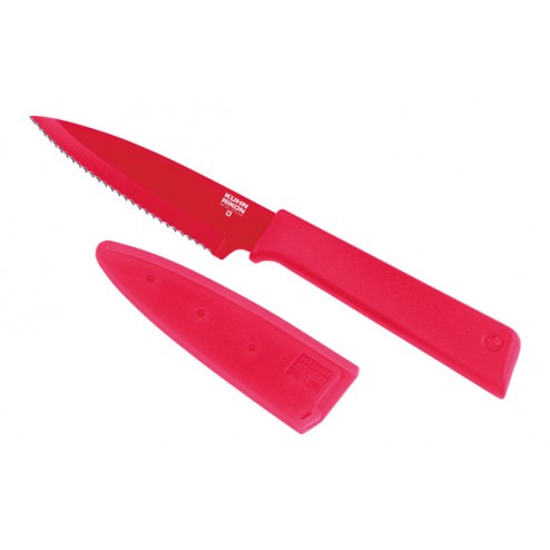 Cuchillo Pelar con Funda Fucsia