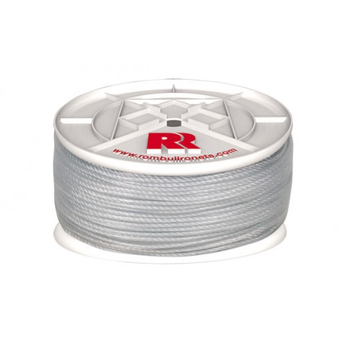 Cuerda Polietileno Cableada Plastificada 4 C Diam.5mm Kylate 100m Blanco