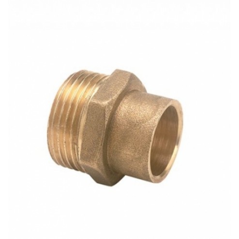 Enlace Mixto Recto Rosca Macho Latón/Cobre 243G 15mm 1/2"