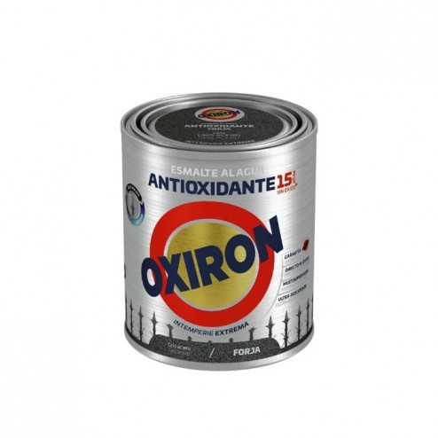 Esmalte antioxidante al agua Oxirón Forja Marrón Óxido 750ml