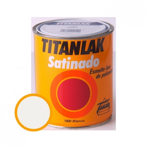 Esmalte Satinado Titanlak 1400 Titan 750 ml Blanco